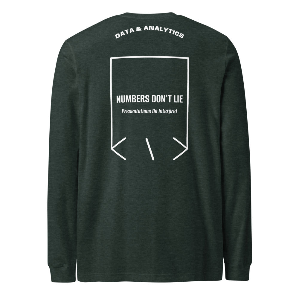 Numbers Don't Lie — Heather Forest White back mockup