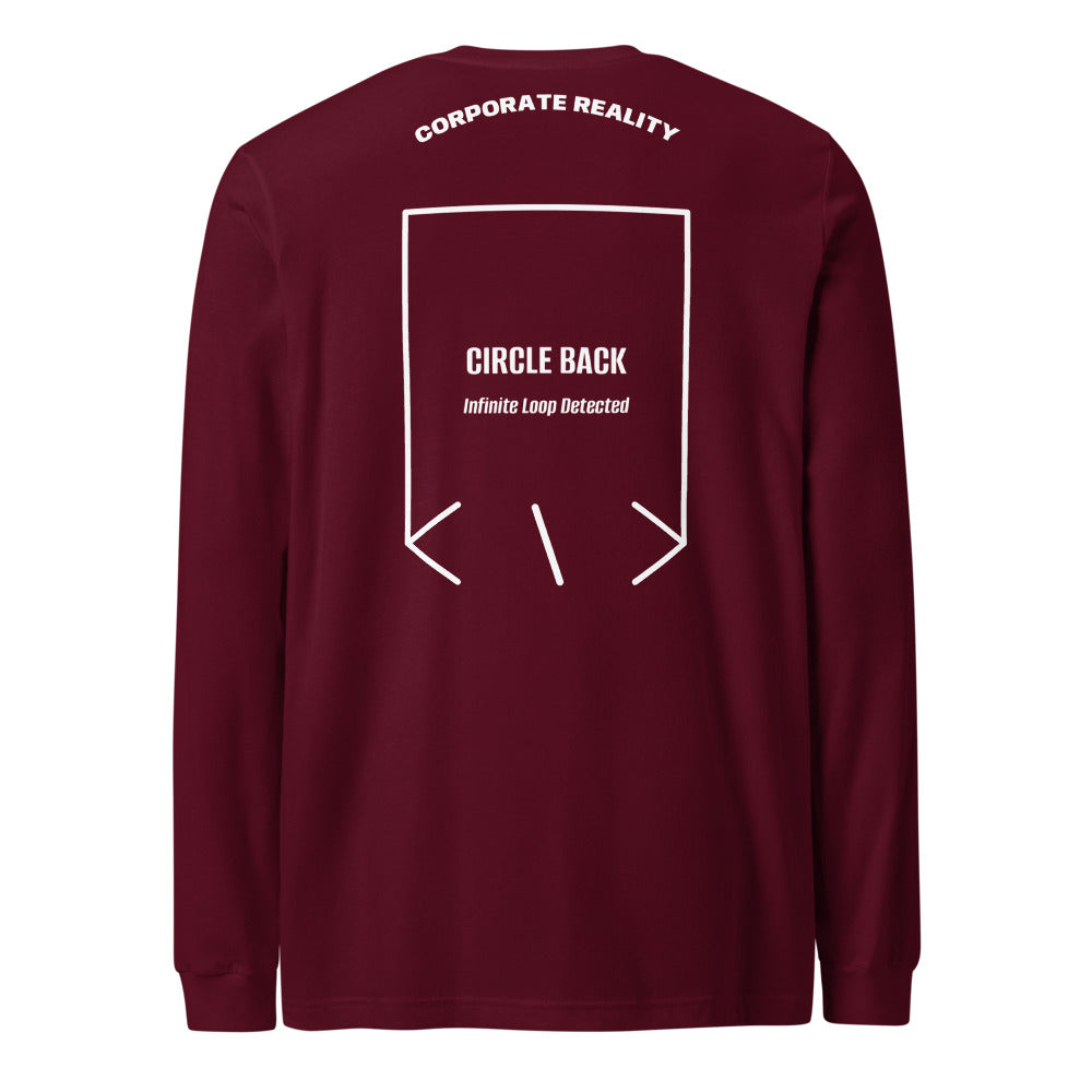 Circle Back — Maroon White back mockup