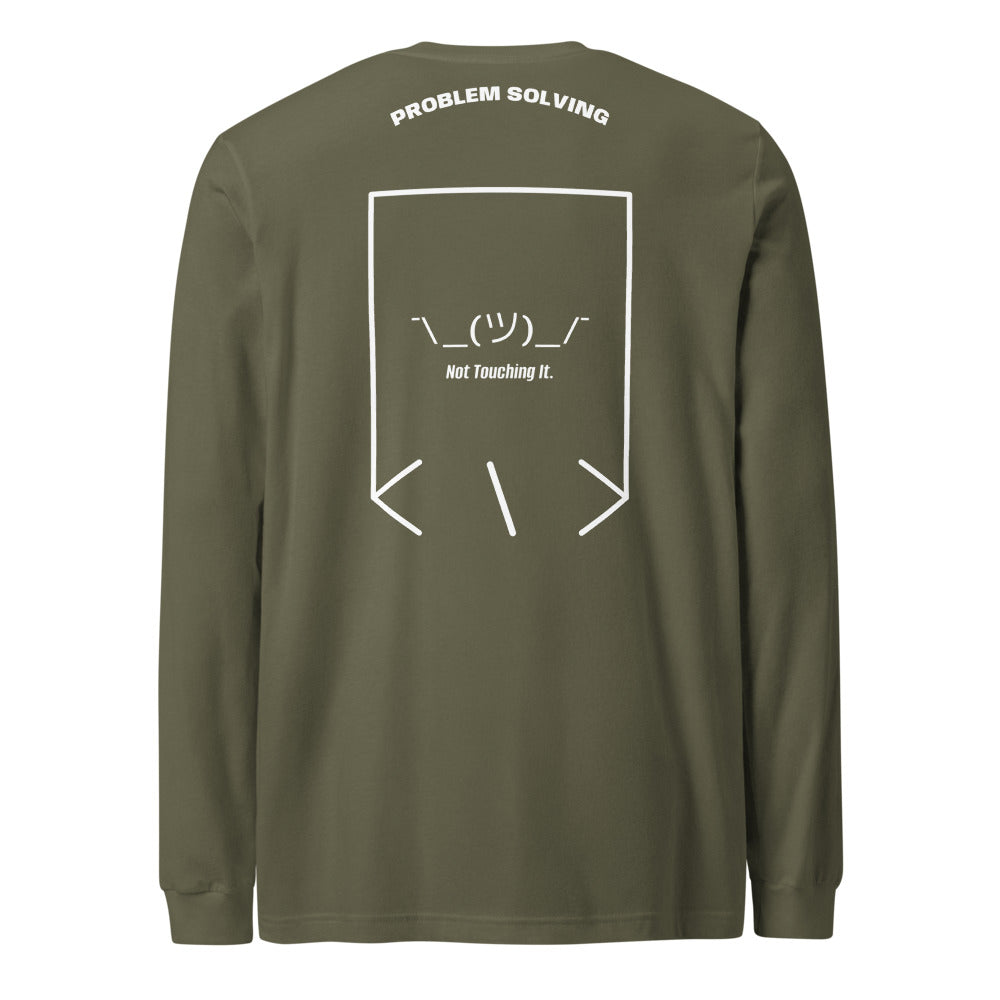 ¯\_(ツ)_/¯ — Military Green White back mockup