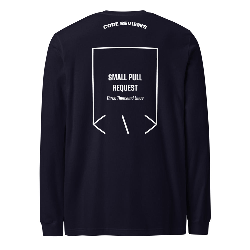 Small Pull Request — Navy White back mockup