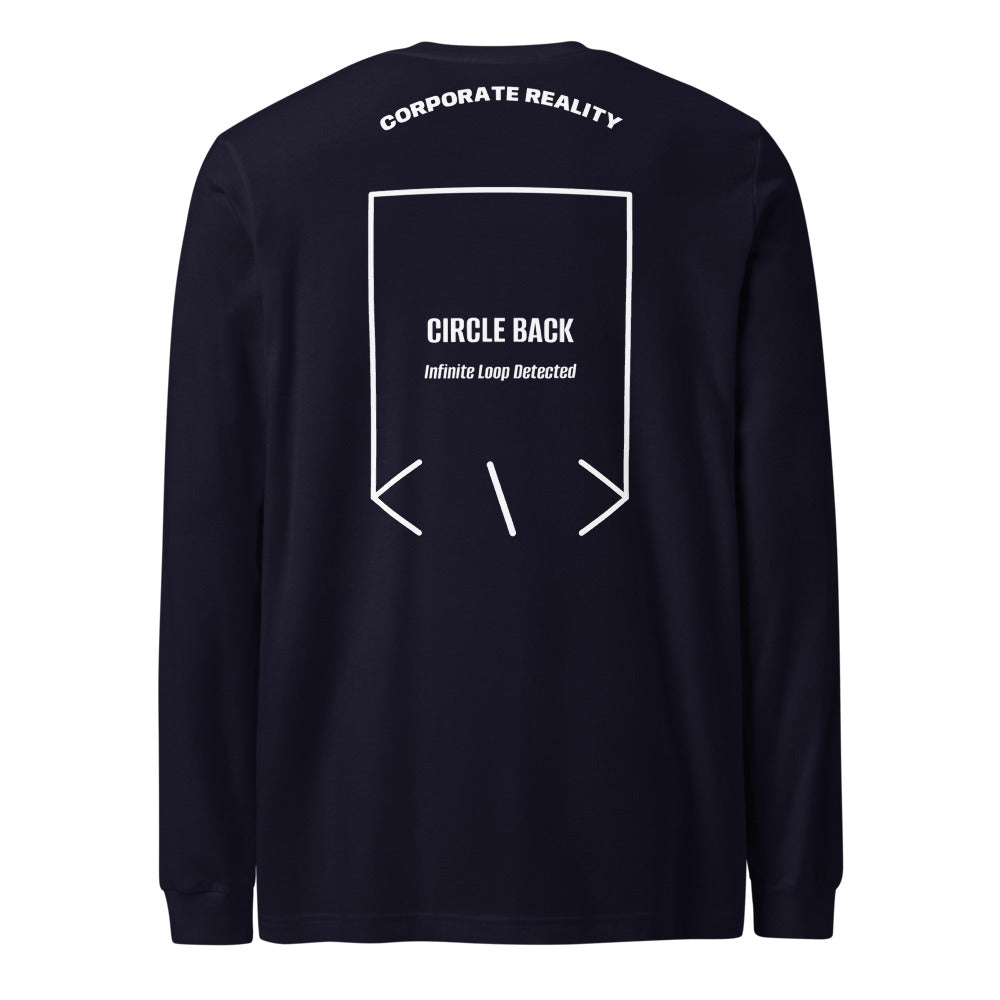 Circle Back — Navy White back mockup