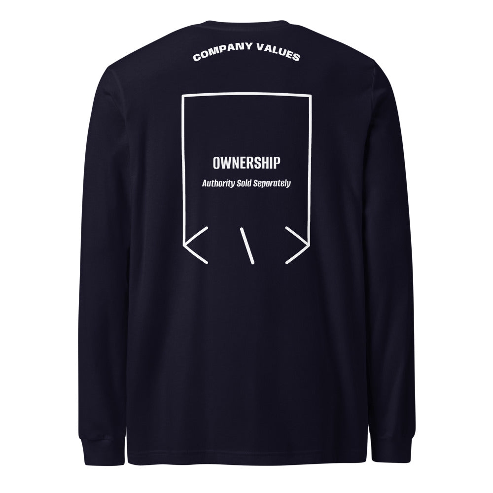Ownership — Navy White back mockup