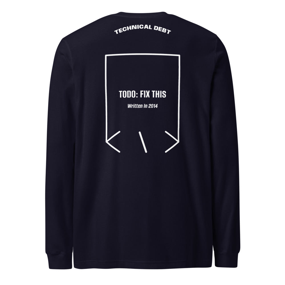 TODO: Fix This — Navy White back mockup