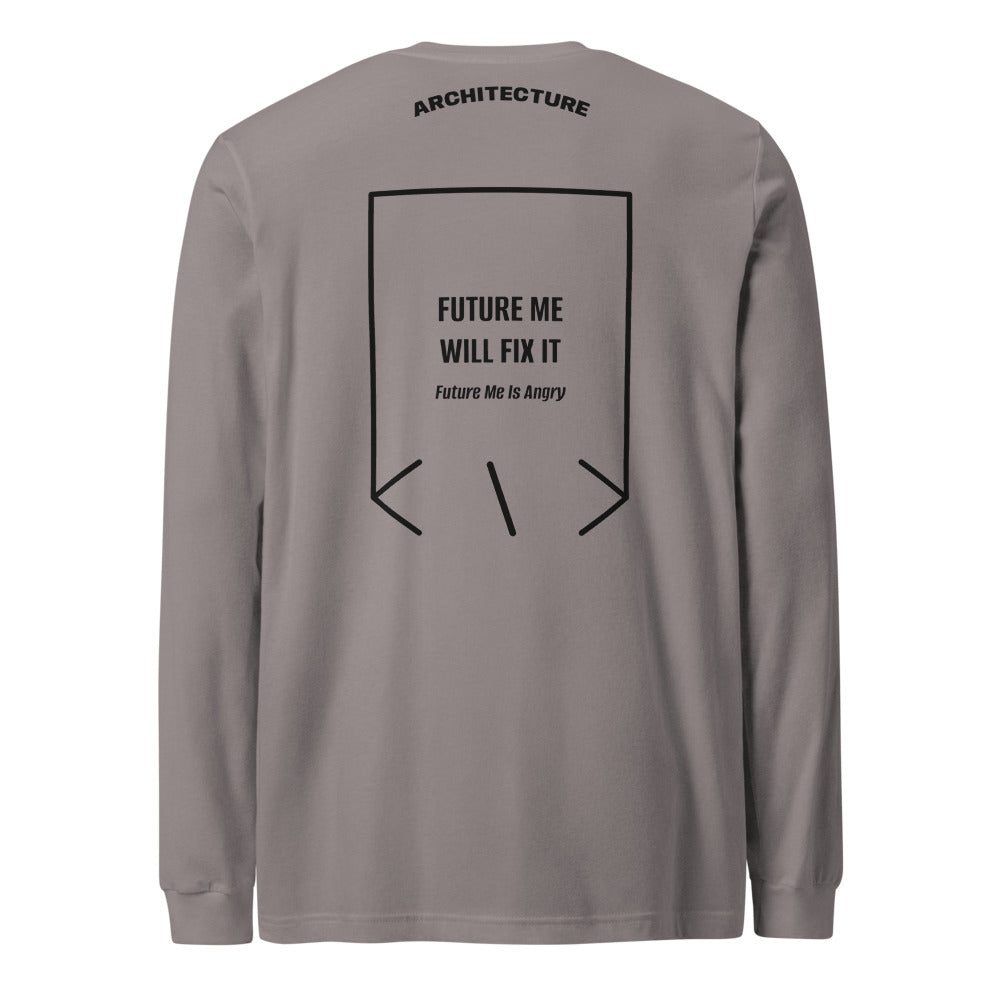 Future Me Will Fix It — Storm Black back mockup