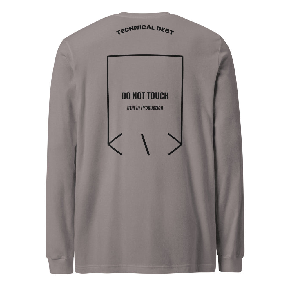 Do Not Touch — Storm Black back mockup