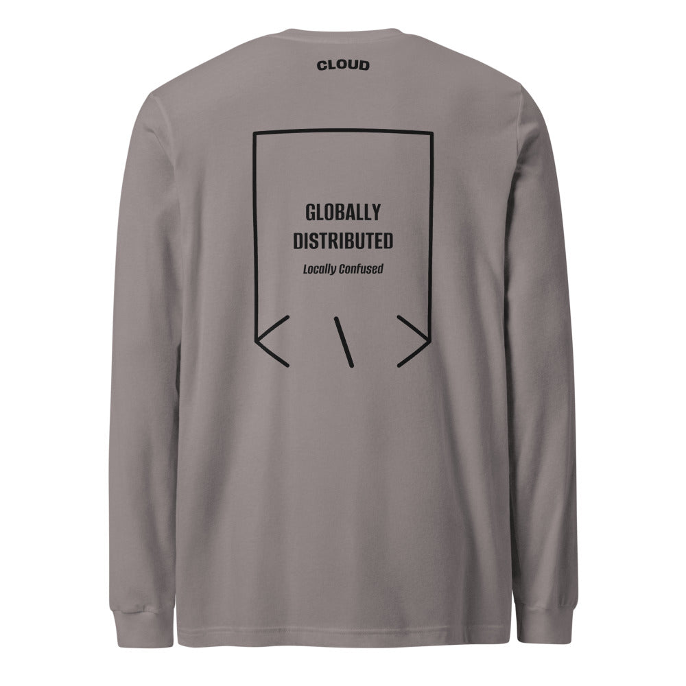 Globally Distributed — Storm Black back mockup