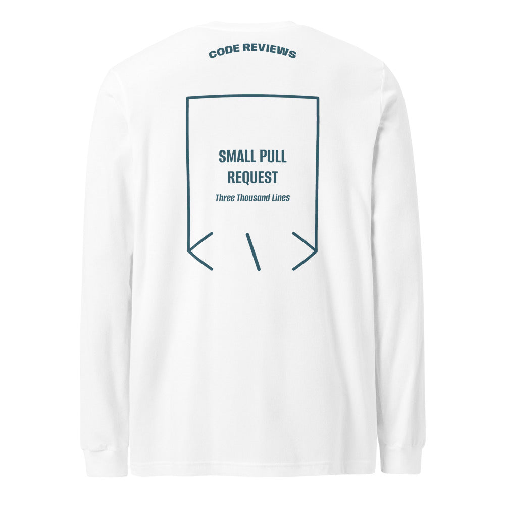 Small Pull Request — White Heather Deep Teal back mockup