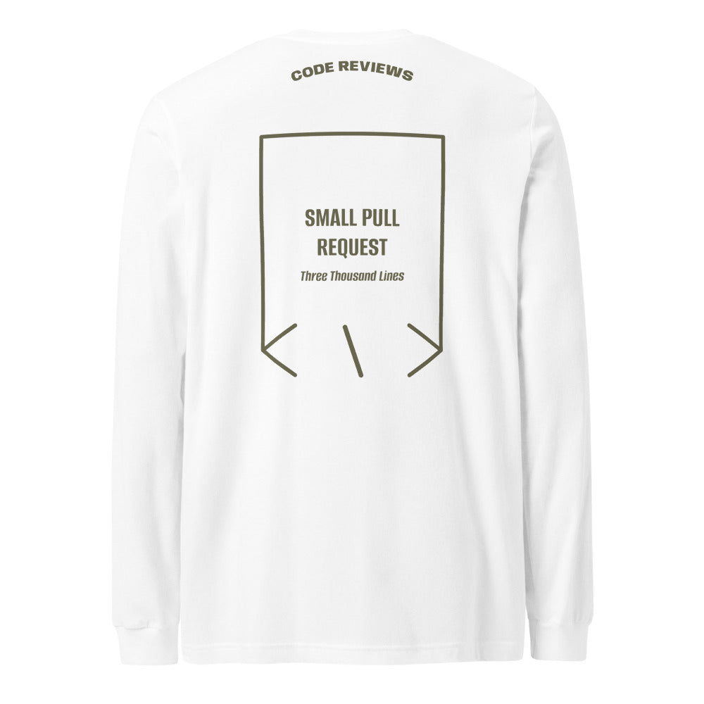 Small Pull Request — White Military Green back mockup