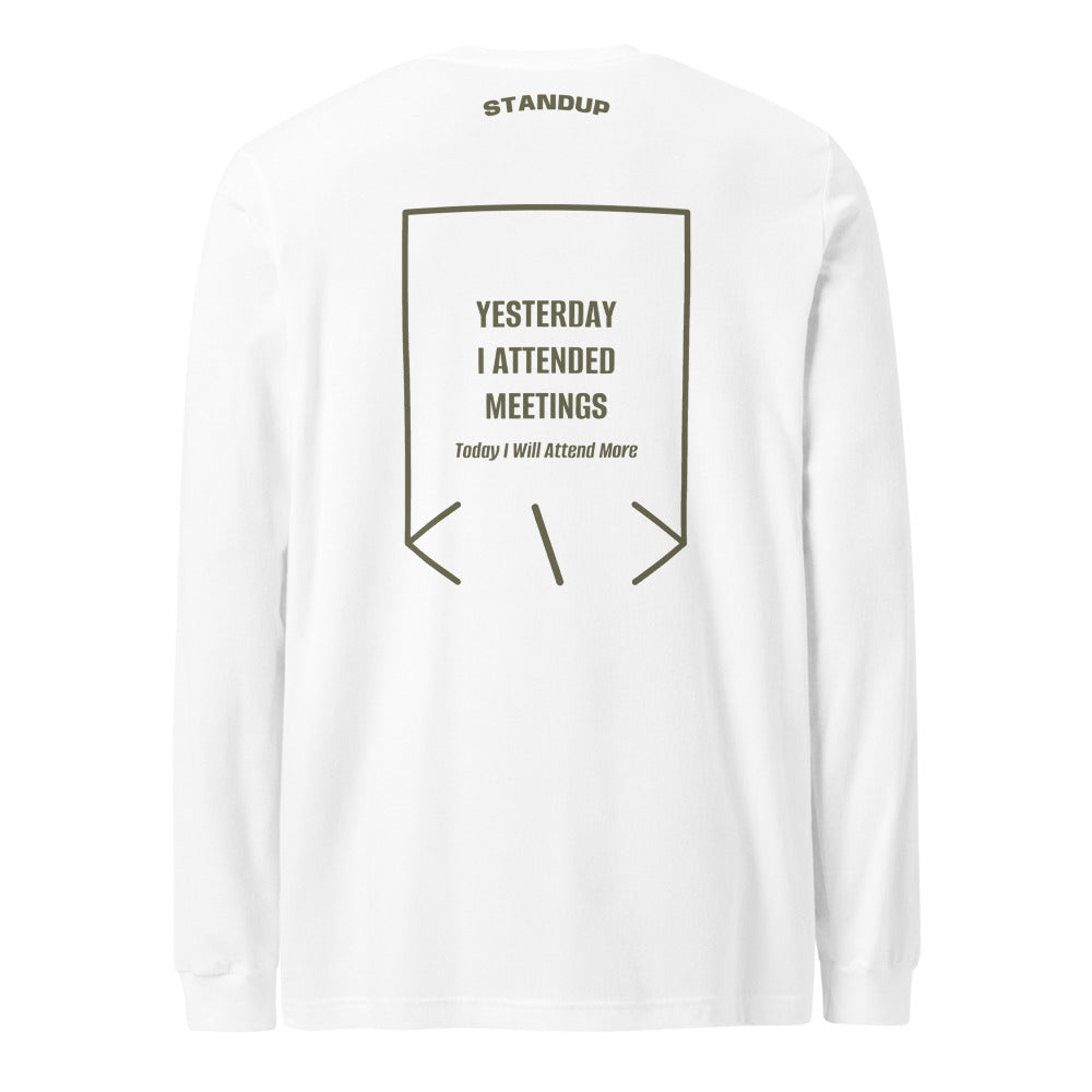 Yesterday I Attended Meetings — secondary back mockup