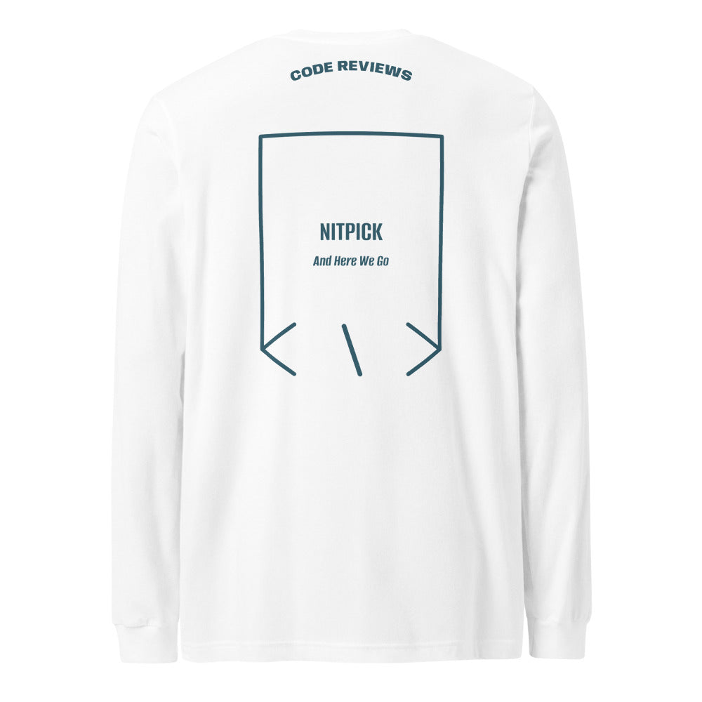 Nitpick — White Heather Deep Teal back mockup