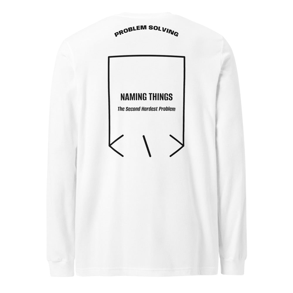 Naming Things — White Black back mockup