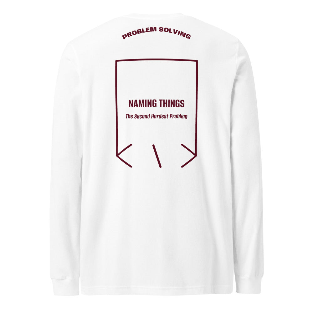Naming Things — White Maroon back mockup