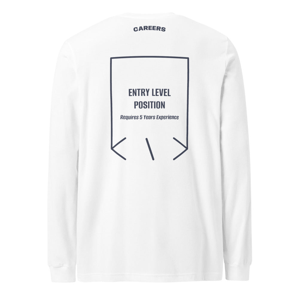 Entry Level Position — White Heather Navy back mockup