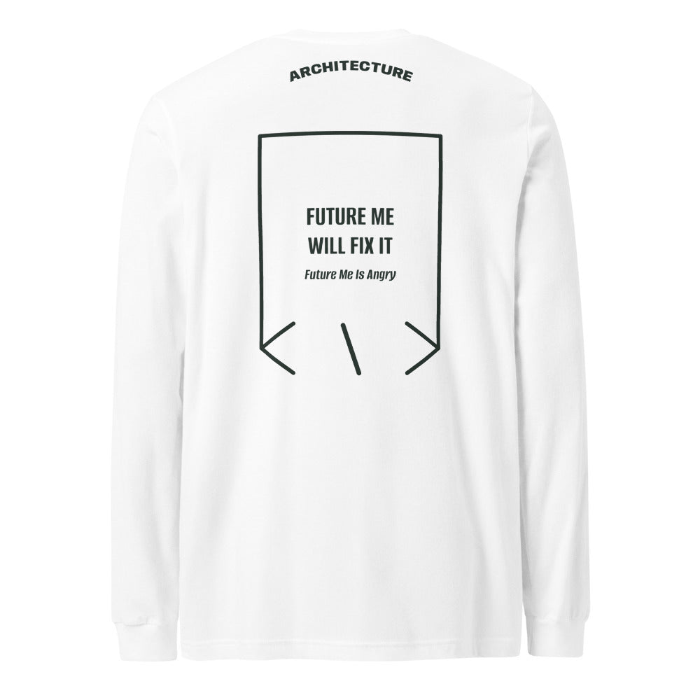 Future Me Will Fix It — White Heather Forest back mockup