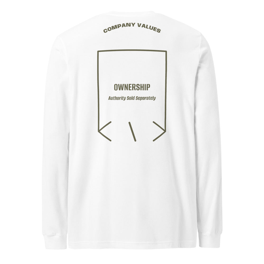 Ownership — White Military Green back mockup
