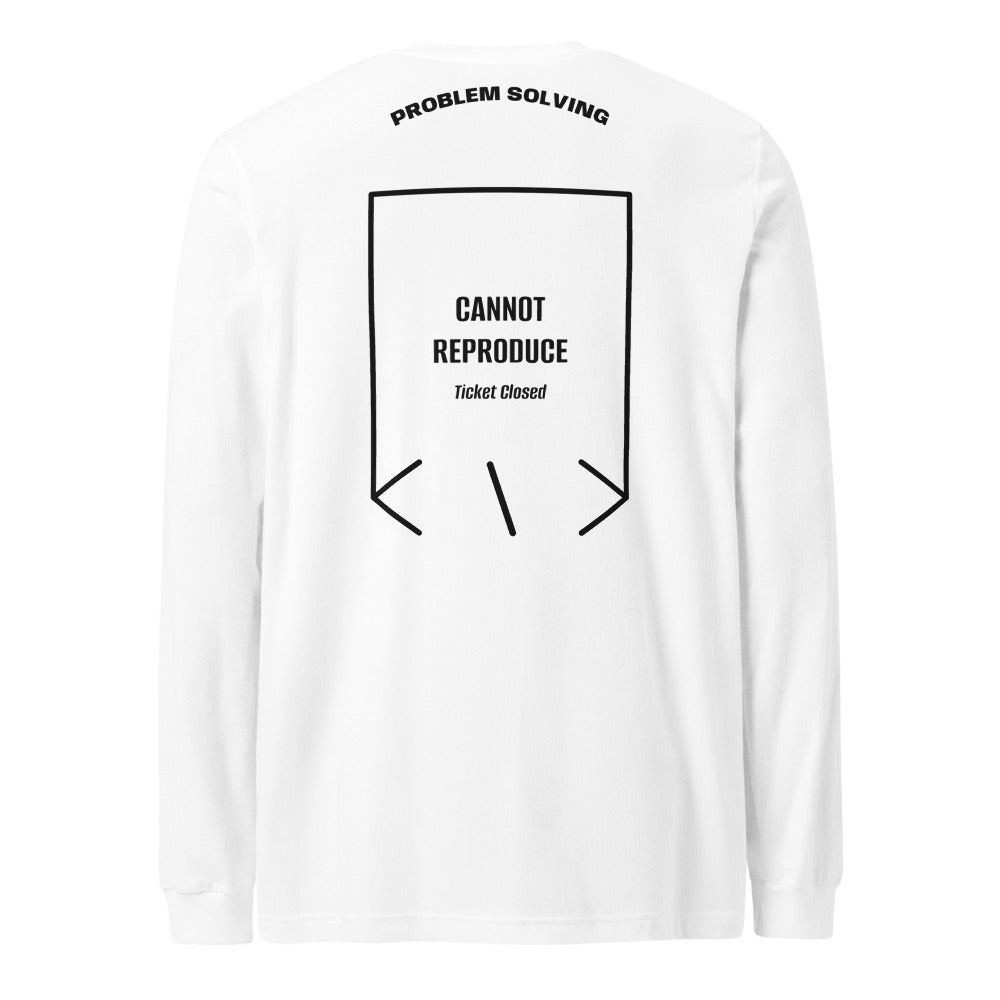 Cannot Reproduce — White Black back mockup