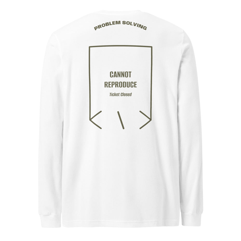 Cannot Reproduce — White Military Green back mockup
