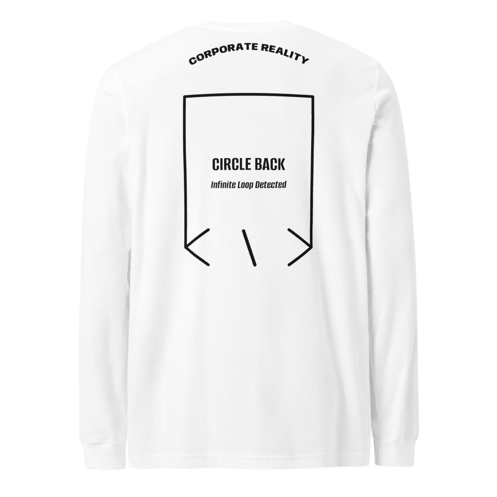 Circle Back — White Black back mockup