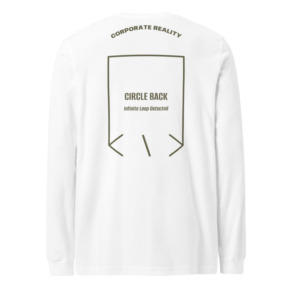 Circle Back — White Military Green back mockup