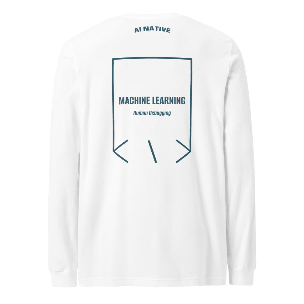 Machine Learning — White Heather Deep Teal back mockup