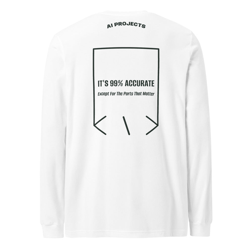 It's 99% Accurate — White Heather Forest back mockup