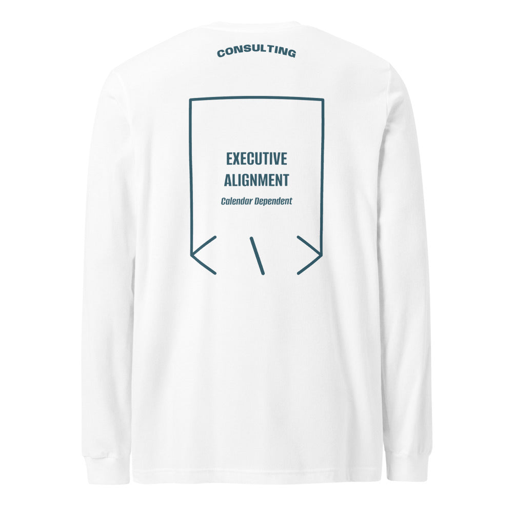 Executive Alignment — White Heather Deep Teal back mockup
