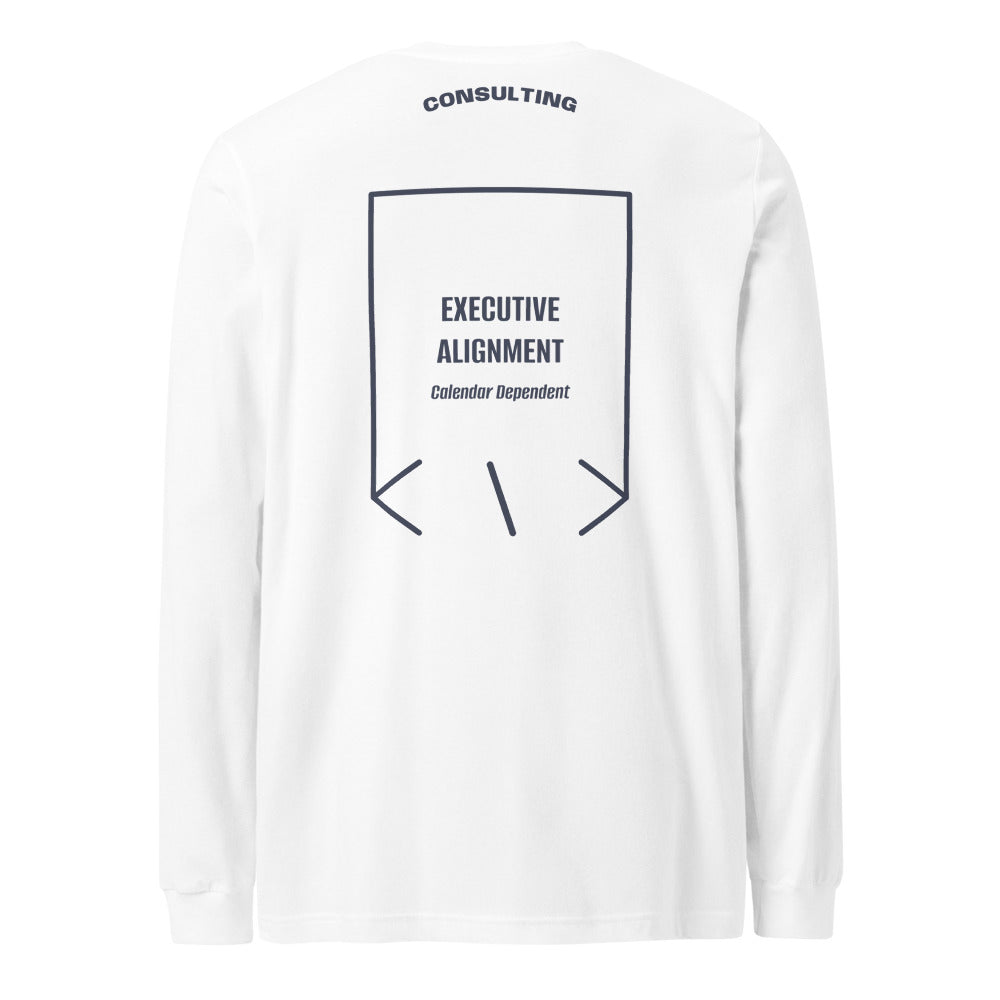 Executive Alignment — White Heather Navy back mockup