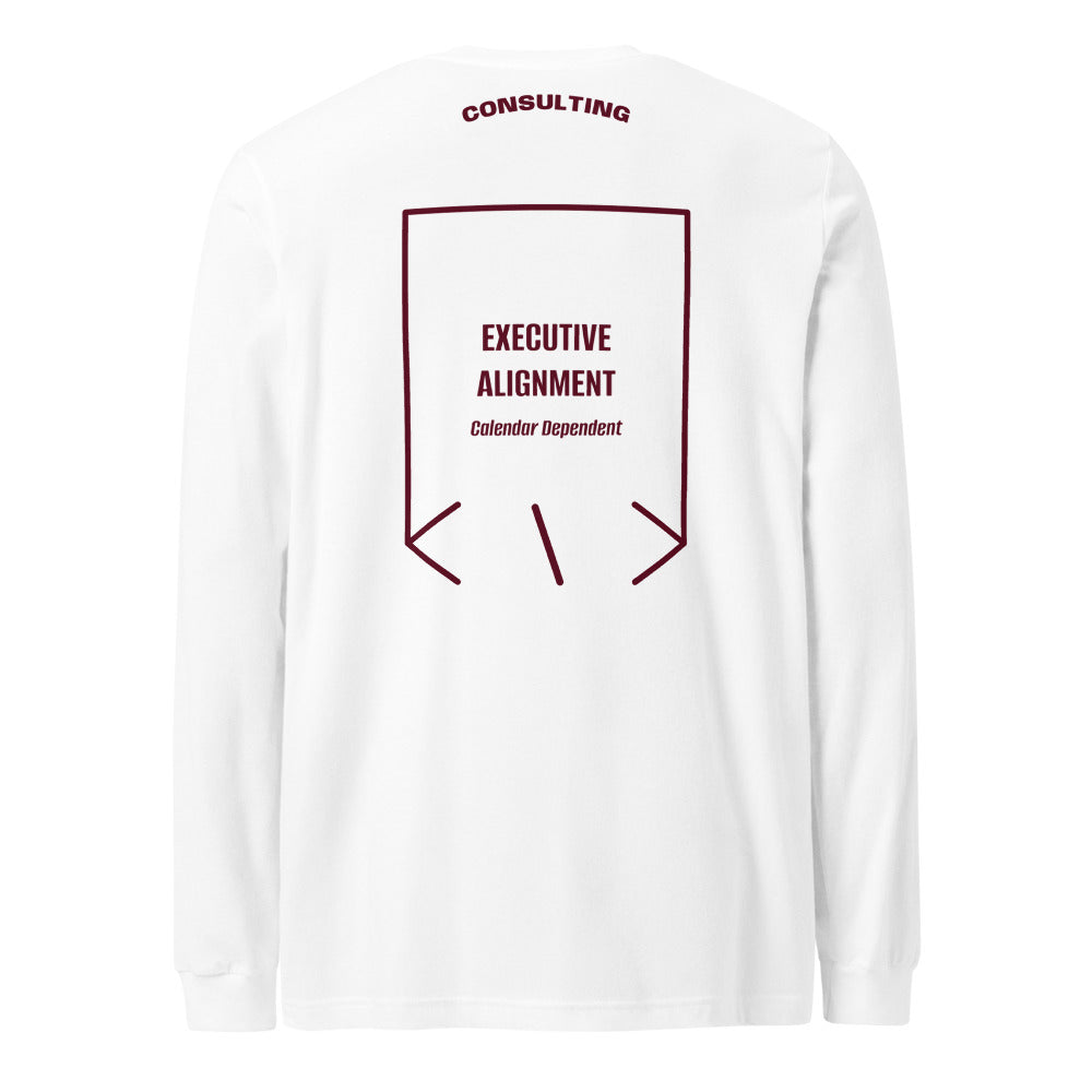 Executive Alignment — White Maroon back mockup