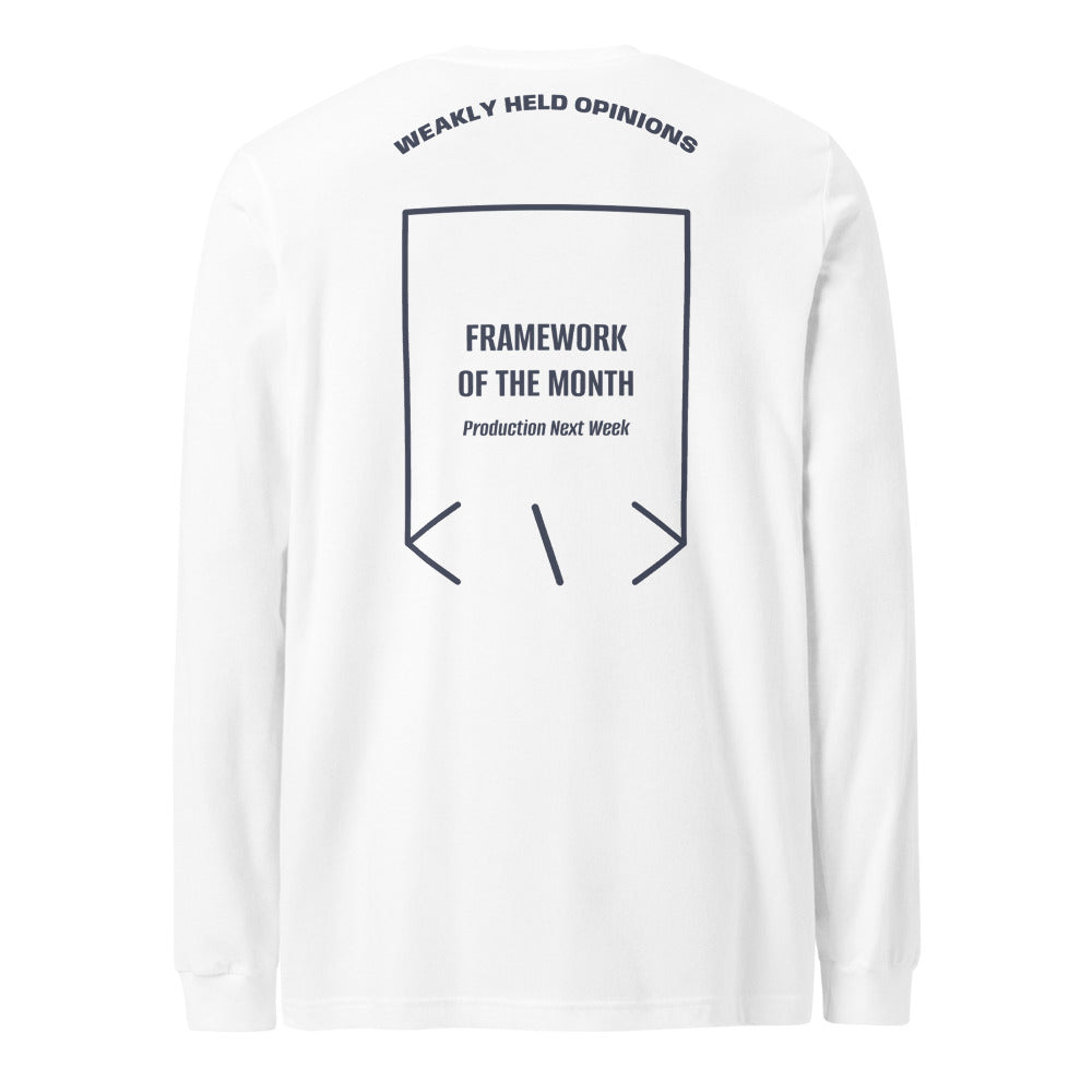 Framework Of The Month — White Heather Navy back mockup