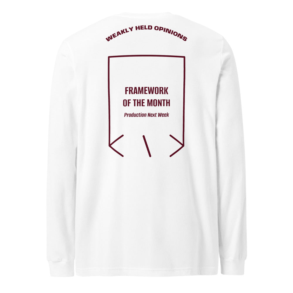 Framework Of The Month — White Maroon back mockup