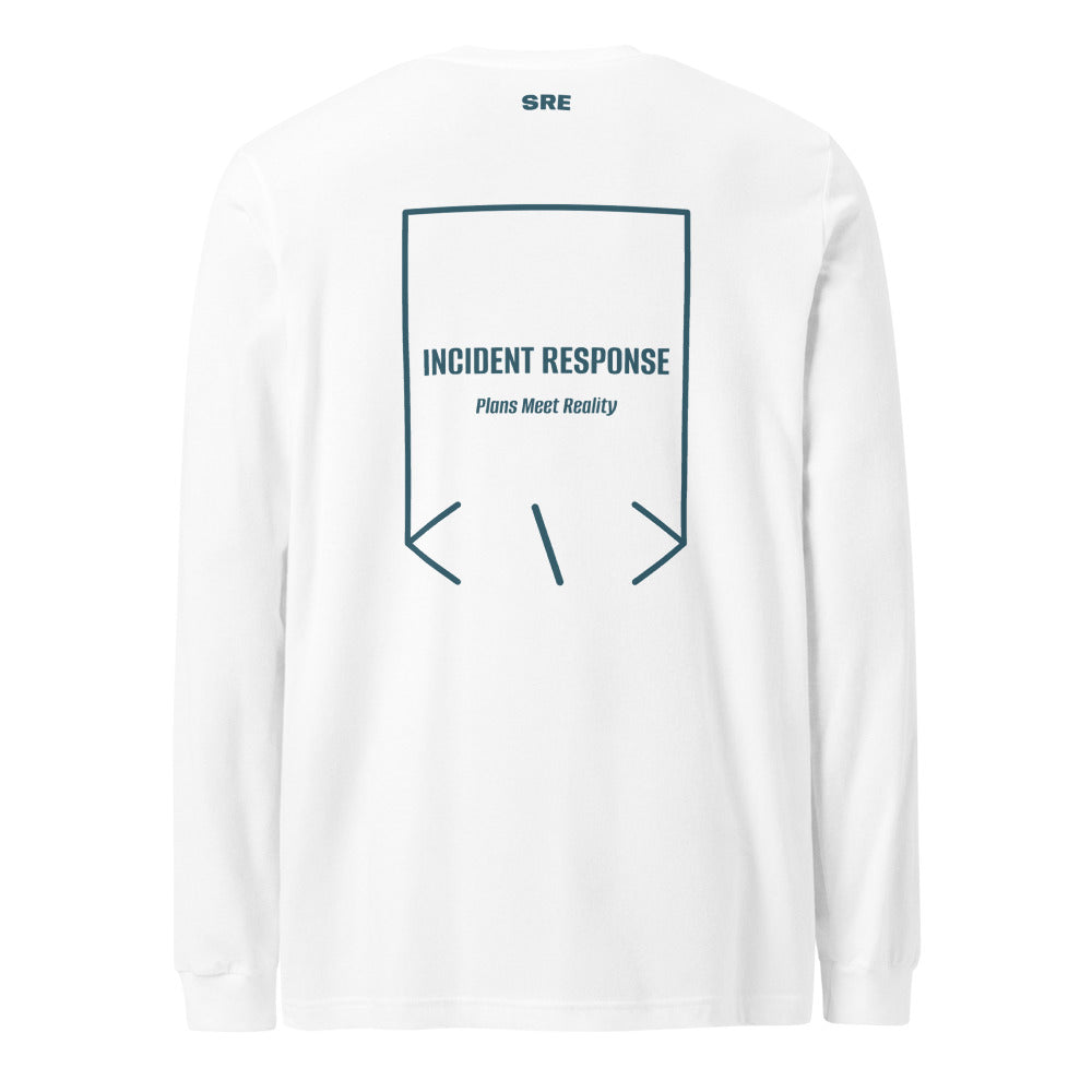 Incident Response — White Heather Deep Teal back mockup