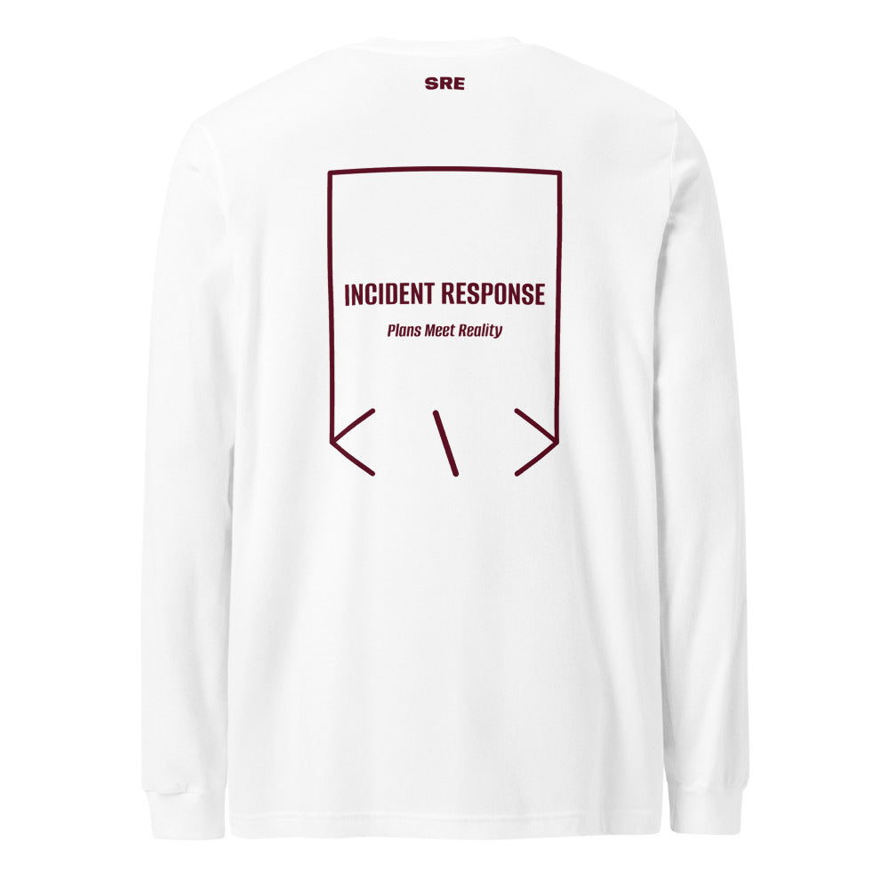 Incident Response — White Maroon back mockup