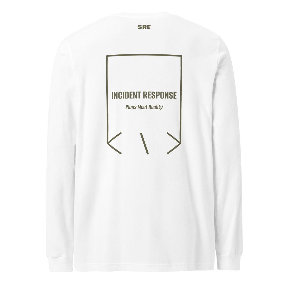 Incident Response — White Military Green back mockup
