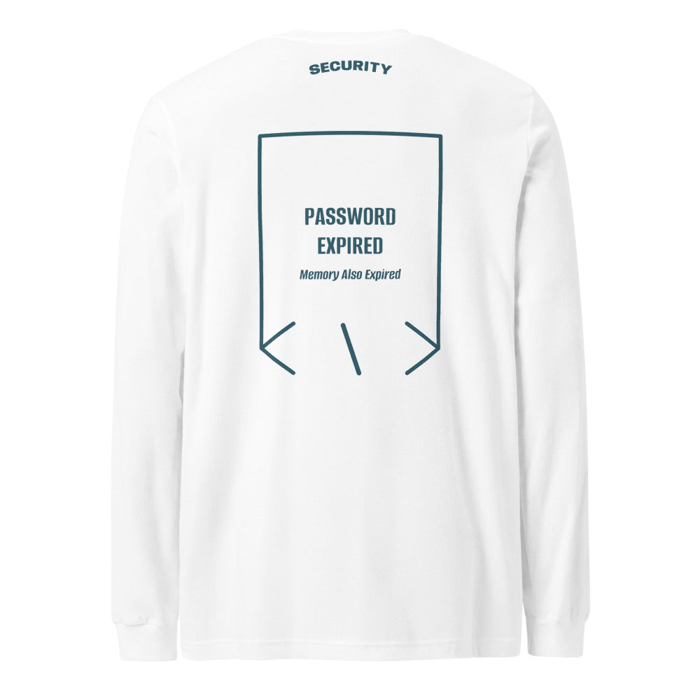 Password Expired — White Heather Deep Teal back mockup