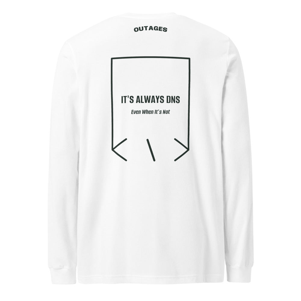 It's Always DNS — White Heather Forest back mockup