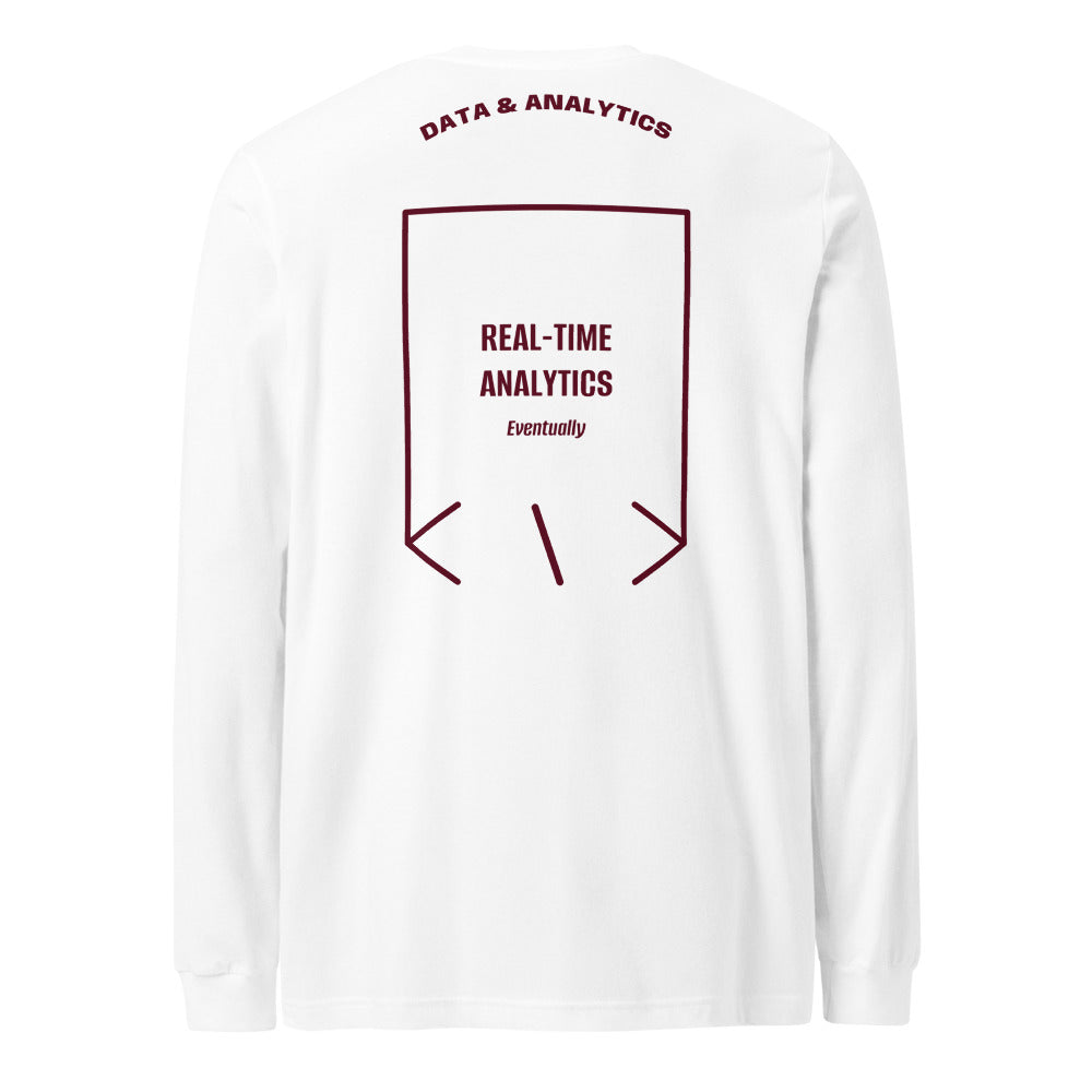 Real-Time Analytics — White Maroon back mockup
