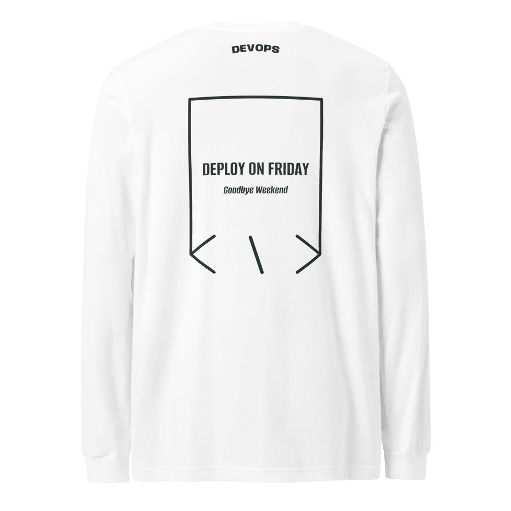 Deploy On Friday — White Heather Forest back mockup