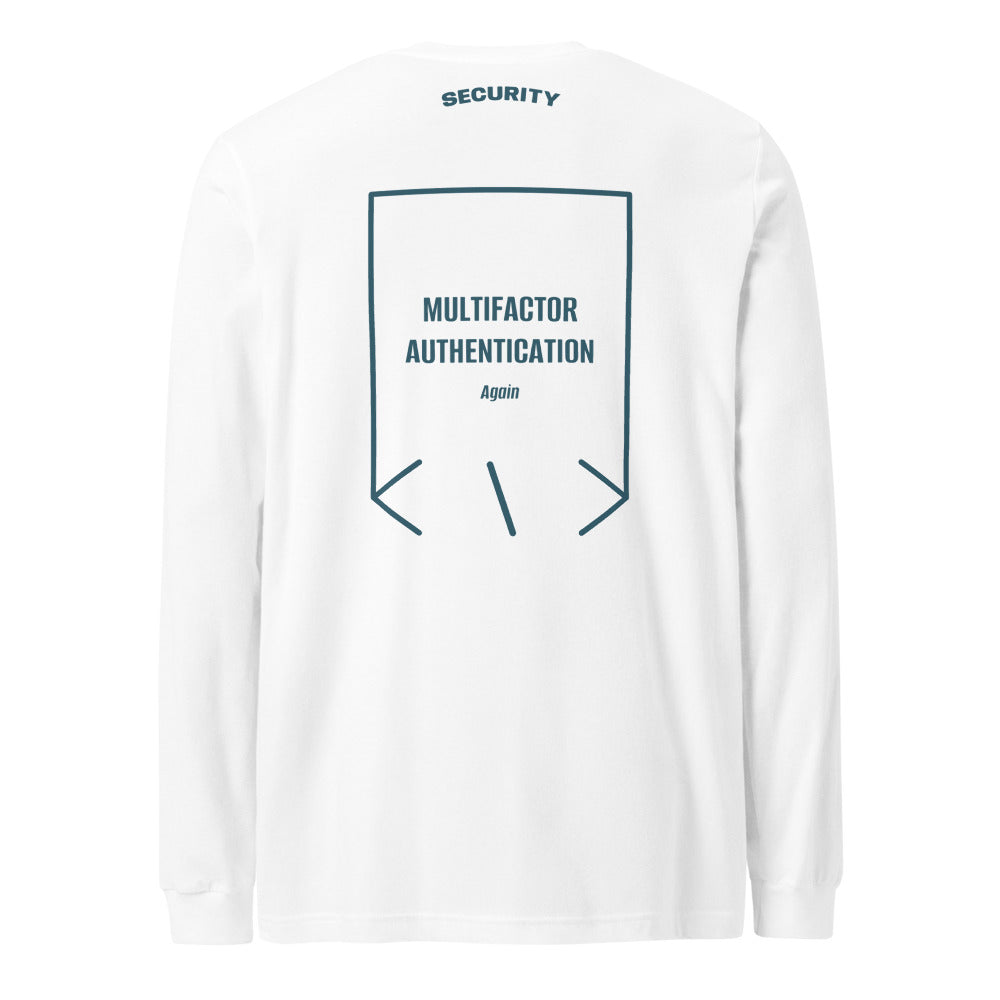 Multifactor Authentication — White Heather Deep Teal back mockup