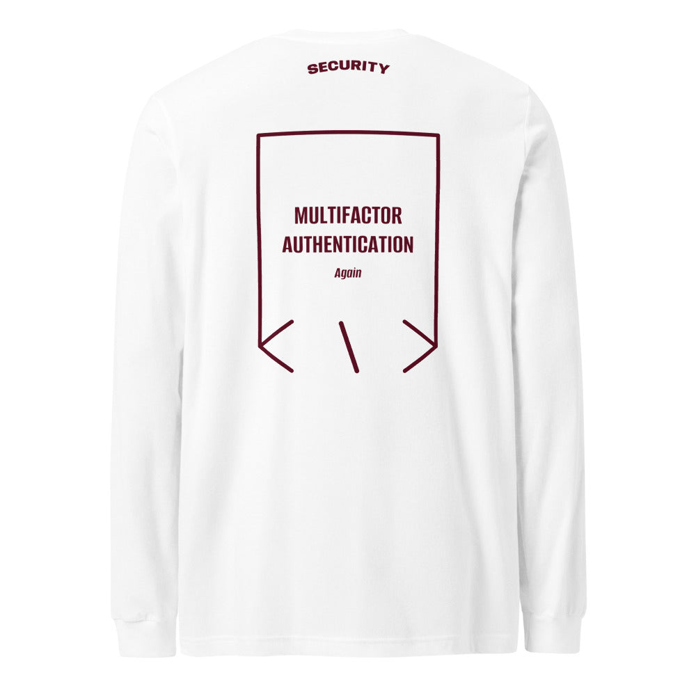 Multifactor Authentication — White Maroon back mockup