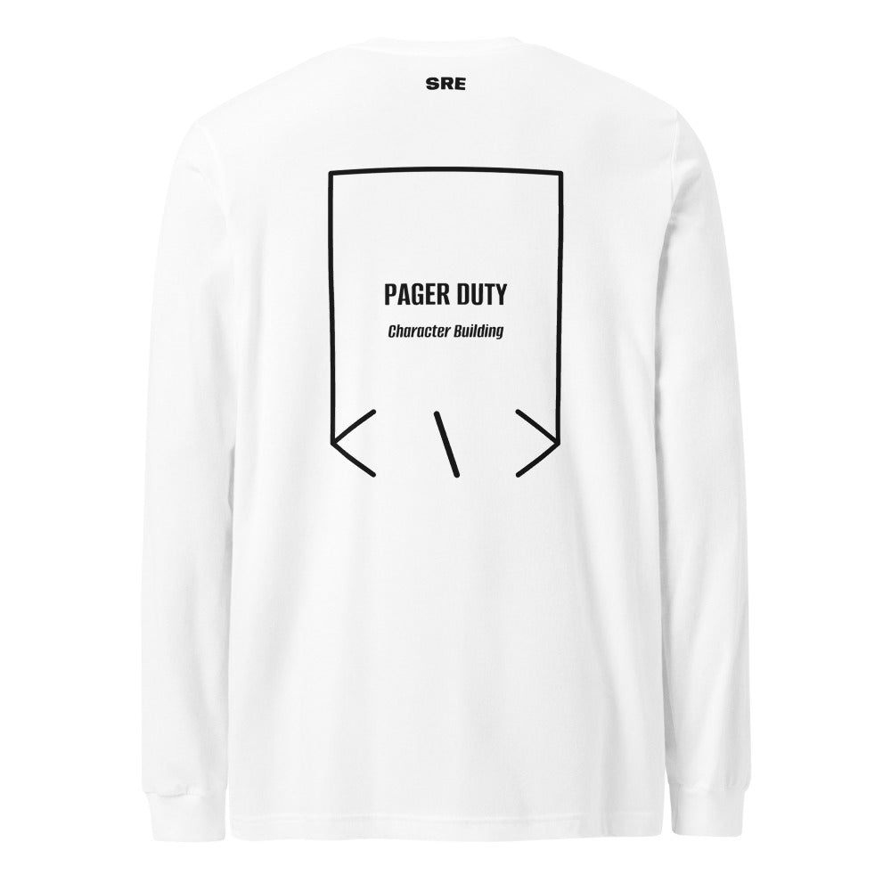 Pager Duty — White Black back mockup
