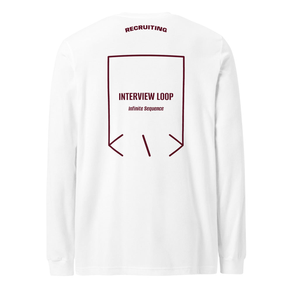 Interview Loop — White Maroon back mockup