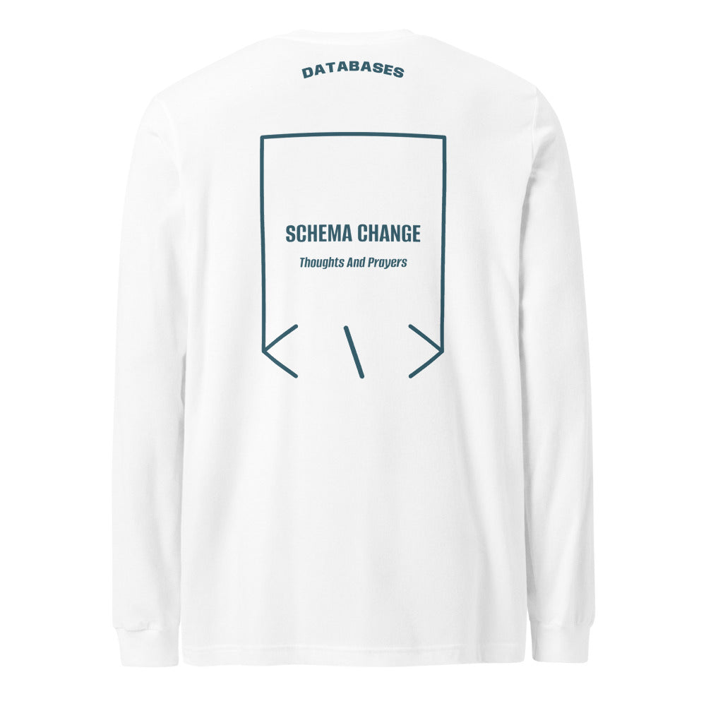 Schema Change — White Heather Deep Teal back mockup