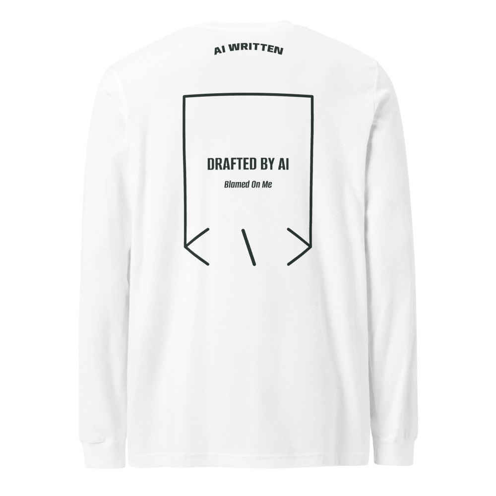 Drafted By AI — White Heather Forest back mockup