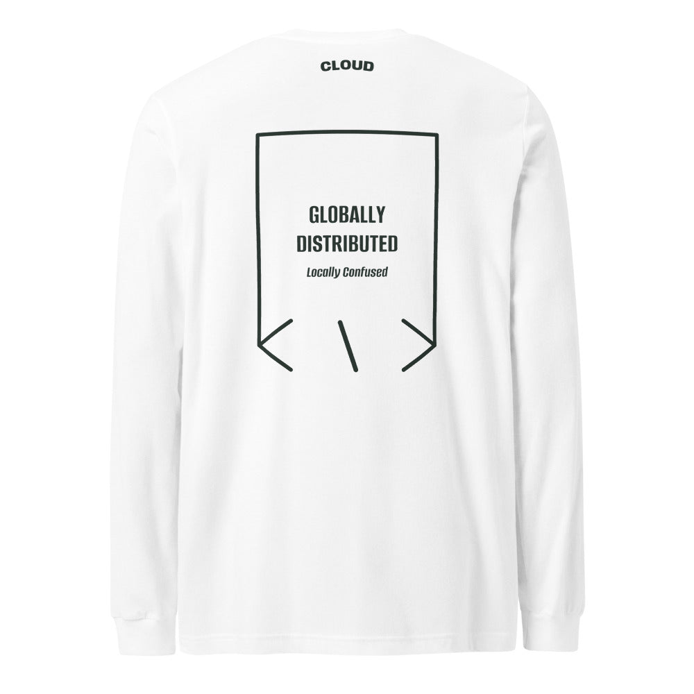 Globally Distributed — White Heather Forest back mockup