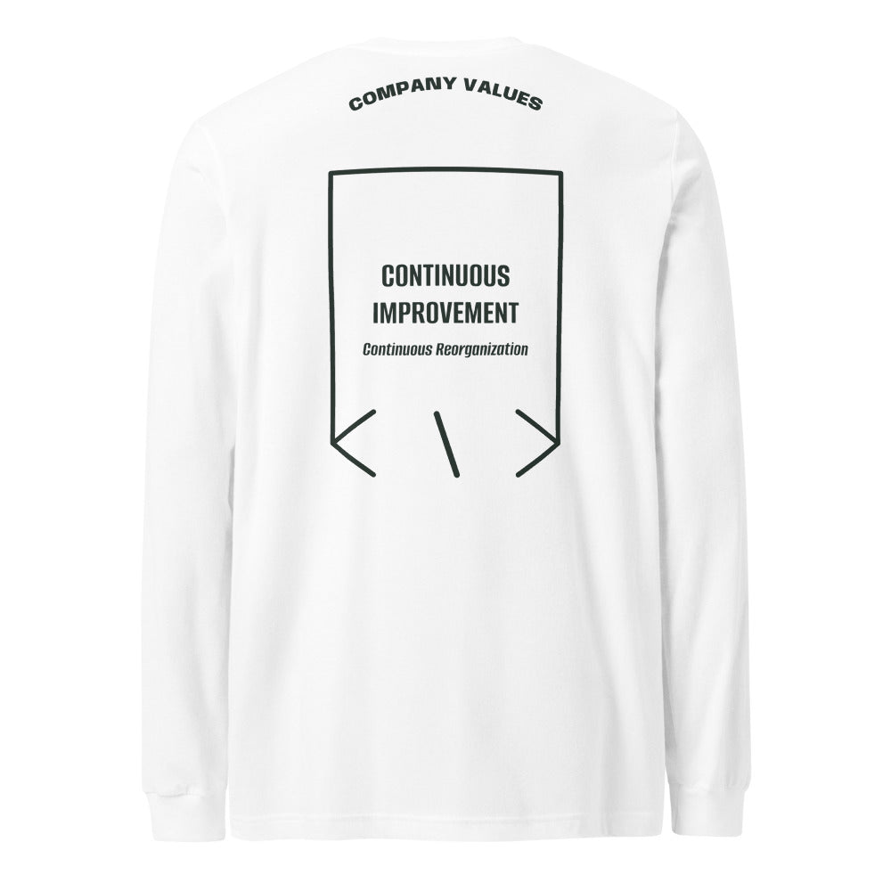 Continuous Improvement — White Heather Forest back mockup