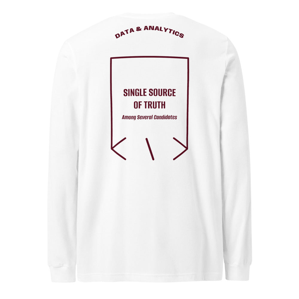 Single Source Of Truth — White Maroon back mockup