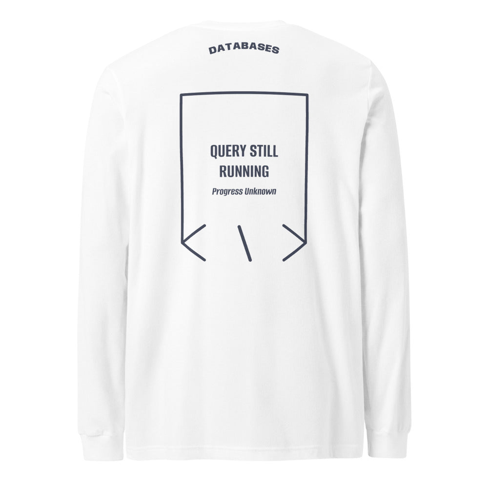 Query Still Running — White Heather Navy back mockup