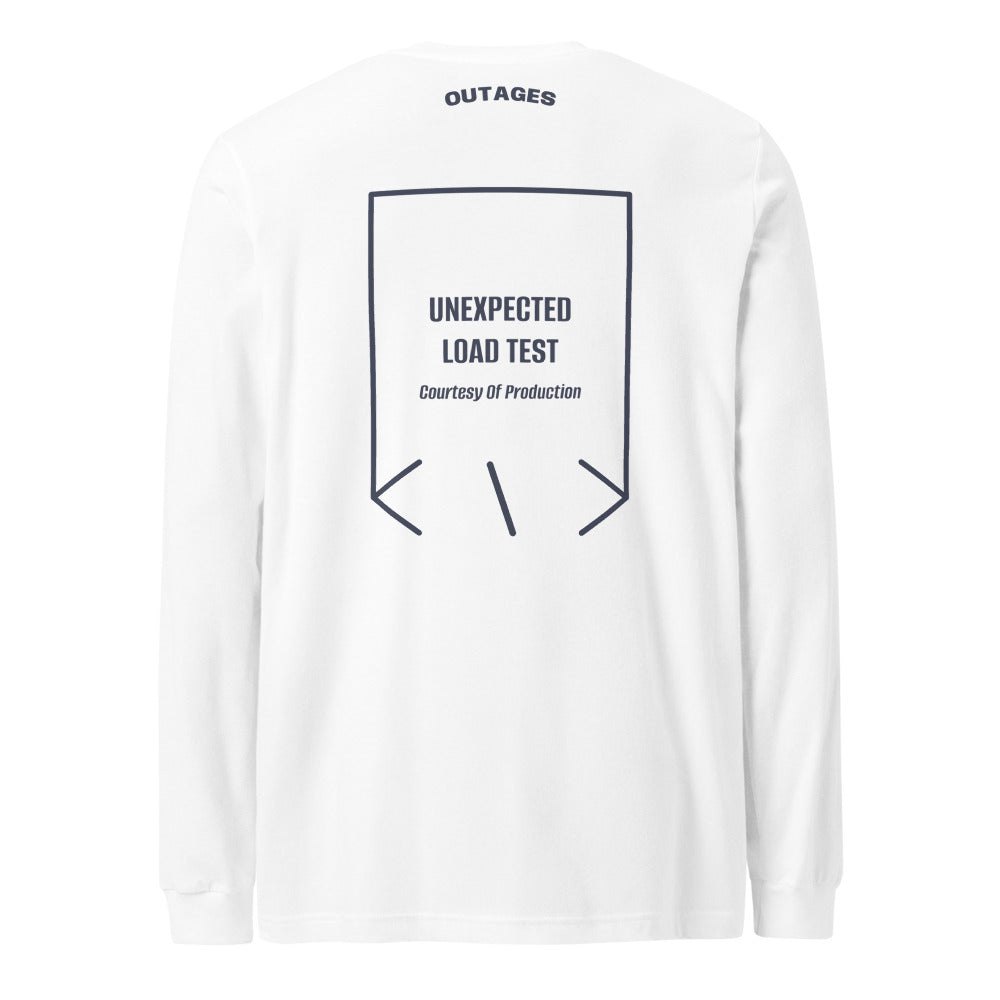Unexpected Load Test — White Heather Navy back mockup