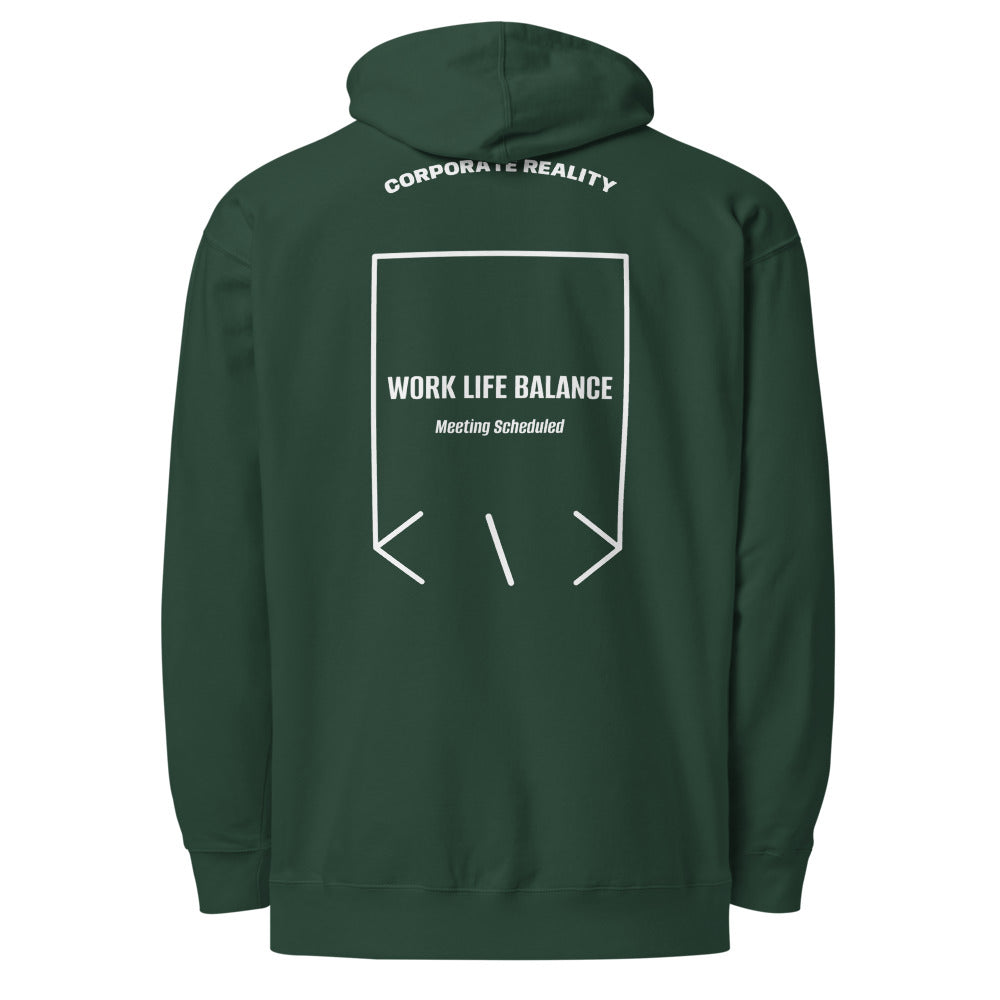 Work Life Balance — Alpine Green White back mockup