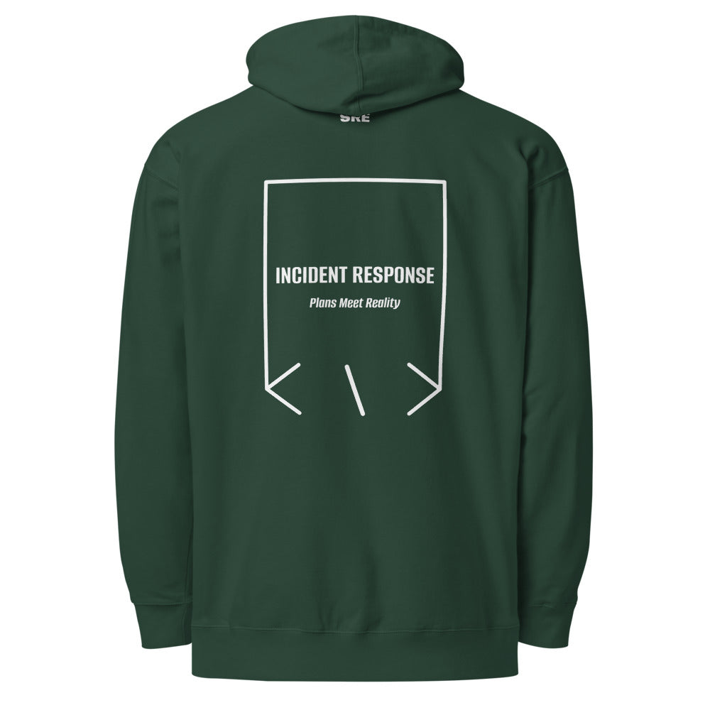 Incident Response — Alpine Green White back mockup